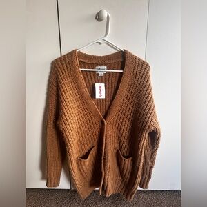 American Eagle Outfitters Rust Cardigan Sweater